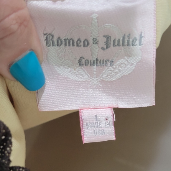 ROMEO & Juliette Couture Seersucker lined crackle maxi dress gown strapless - Picture 12 of 12